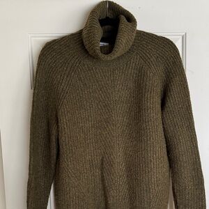 Madewell Olive Green Turtleneck Sweater